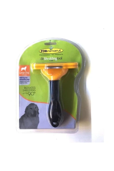 EVAGLOW Furminator Uzun Tüylü Köpek Tüy Toplayıcı Tarak Longhair 10.16cm - 3