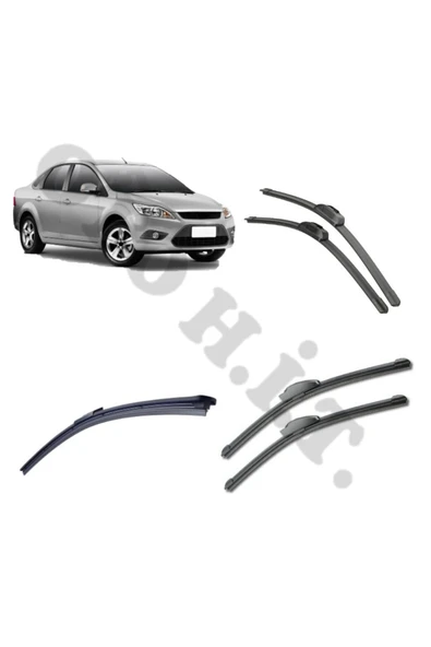 OTO H.İ.T. FORD FOCUS 2,5 SİLECEK TAKIMI 2008-2011 ÖN CAM SİLECEĞİ ürün görseli