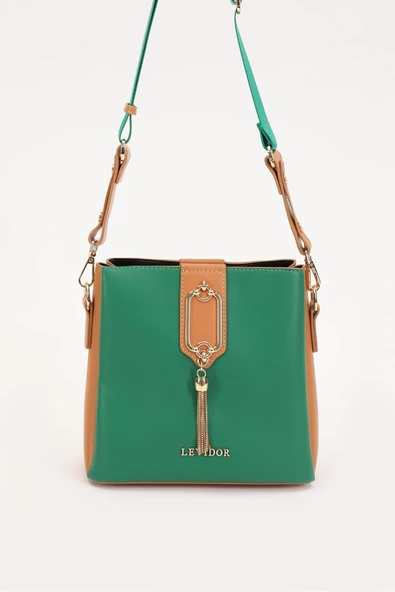 Levidor Yeşil Camel Kadın Omuz Çantası 930126 ürün görseli