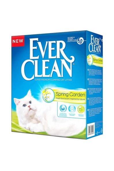 Ever Clean EverClean Spring Garden Çiçek Clumping Kokulu Topaklaşan Kedi Kumu 10LT