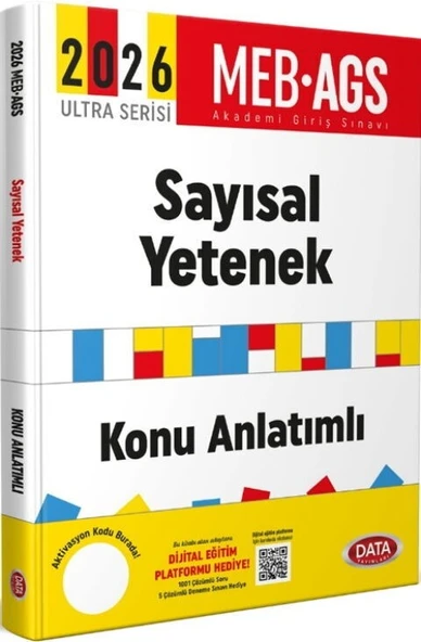 2026 MEB AGS Sayısal Yetenek Matematik Konu Anlatımlı Data Yayınları ürün görseli