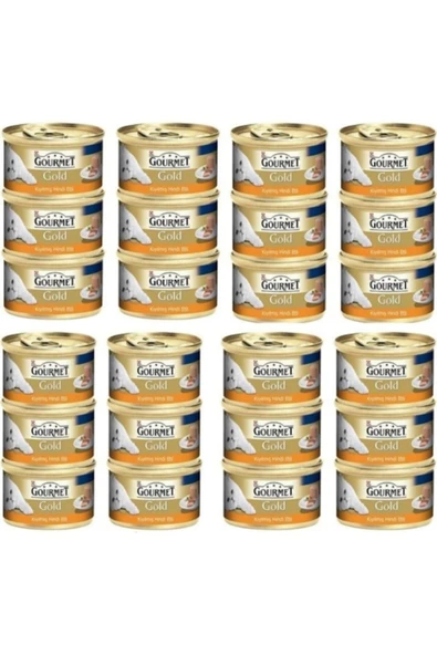 Gourmet Gourmet Gold Kıyılmış Hindi Etli Konserve Yetişkin Kedi Maması 24 X 85 G