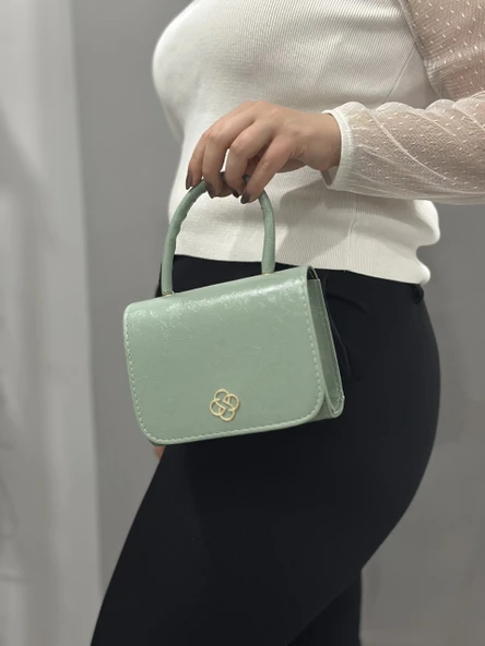 BİÇOMİ Mint cilt krash çanta ürün görseli