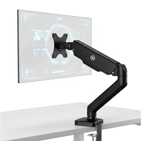 NPO STD46012B Airgrip 17"-32" Ergonomik 360° Amortisörlü VESA Tek Kol Monitör Tutucu ürün görseli