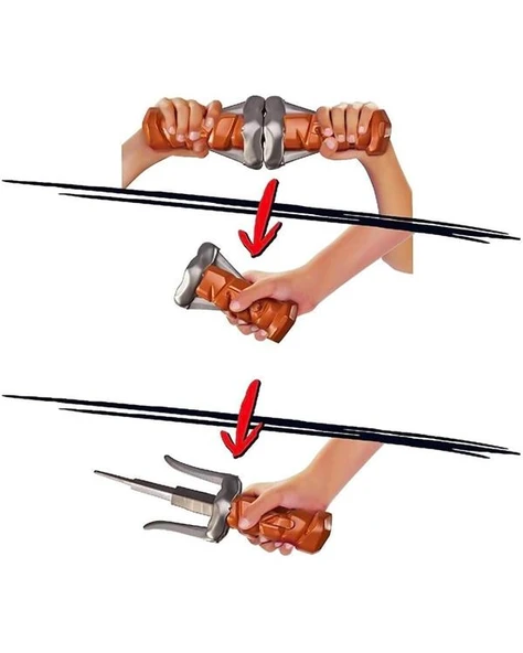 Teenage Mutant Ninja Turtles Raphael Kırmızı Maske ve Aksesuar Seti TU806001 - Resim 3