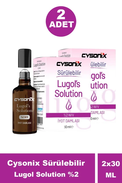 Cysonix Sürülebilir Lugol Solution %2 30 ml 2 Adet ürün görseli 1