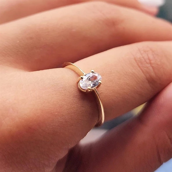 0.90 Karat Signity Swaroski Tektaş Evlilik Teklifi Pırlanta Montörü Tektaş 925 Ayar Gümüş Tarz Yüzük - Resim 12