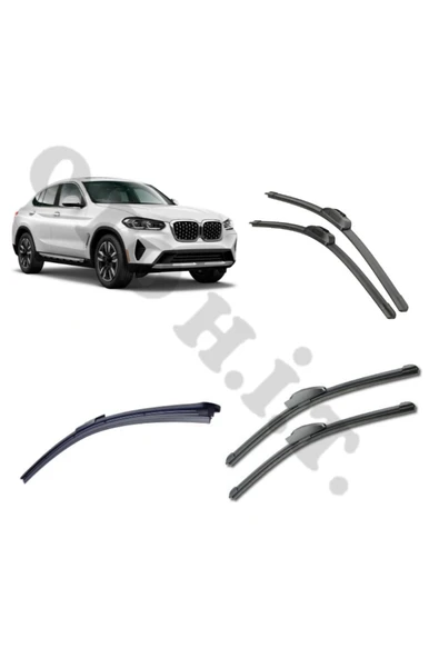 OTO H.İ.T. Bmw X4 SİLECEK TAKIMI G02 2019-2023 ÖN CAM SİLECEĞİ ürün görseli