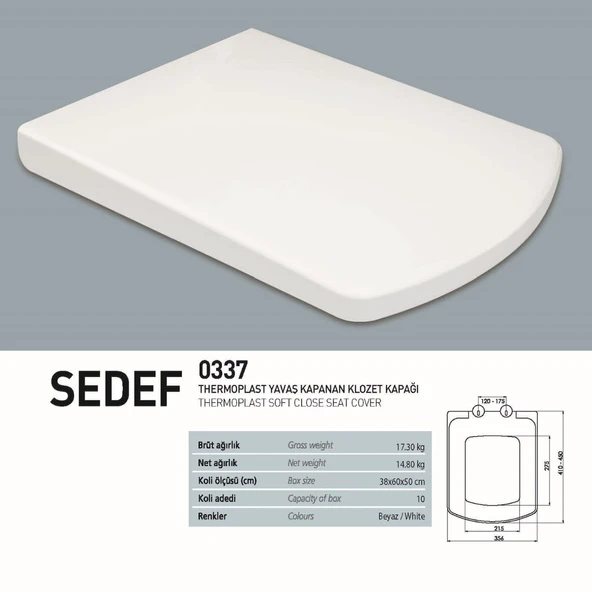 Turavit Plaza Beyaz Kanallı Asma Klozet PLZ1710, Nkp Sedef Yavaş Kapak - 4