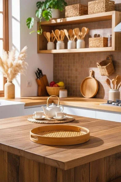 Bambu Sunum Tepsi - 35 cm ürün görseli