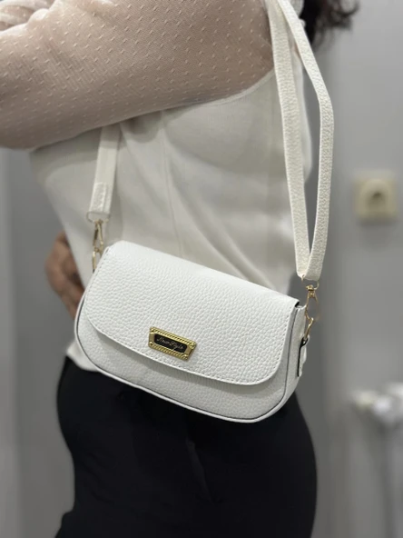 BİÇOMİ Beyaz cilt jessi çanta - Resim 5