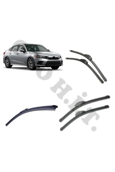 OTO H.İ.T. HONDA CİVİC FE SİLECEK TAKIMI 2022-2024 ÖN CAM SİLECEĞİ ürün görseli
