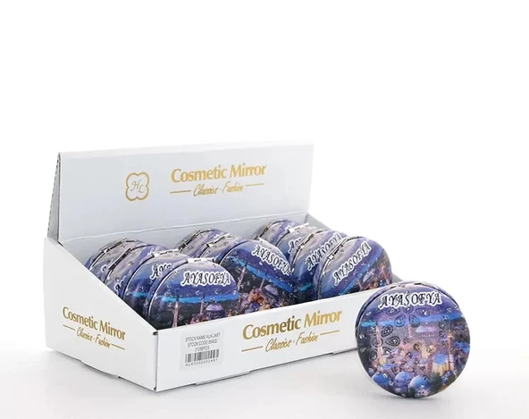 Taşlı İstanbul Tasarımı El Aynası Kalın Alk2487 ürün görseli 1