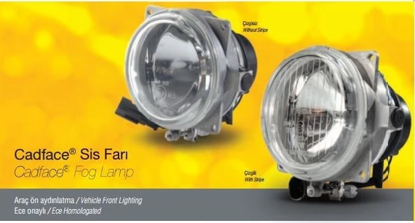 Ford Truck Sis Lambası Cadface Cargo J9 Primier İveco Otokar Temsa Bone+kablolu Cizgili Camlı - Farba 13097e ürün görseli