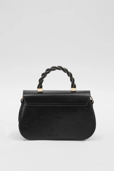 Levidor Siyah Rugan Kadın El ve Omuz Çantası 930179 - 5