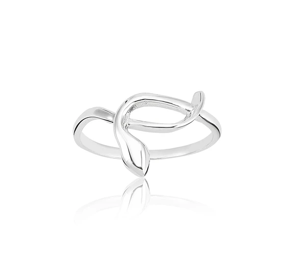 Gümüş Yüzük - Yılan Helen Kadın 925 Ayar Taşsız Gümüş Yüzük - Tasarım Yılan Eklem Gümüş Hediye Yüzük - 12