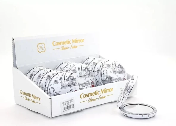 Taşlı İstanbul Tasarımı El Aynası Kalın Alk2494 ürün görseli 1