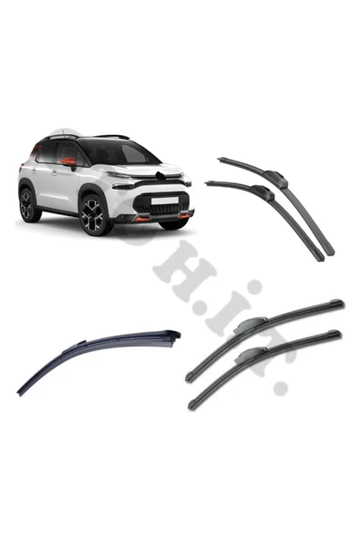 OTO H.İ.T. CİTROEN C3 SİLECEK TAKIMI AIRCROSS 2017-2014 ÖN CAM SİLECEĞİ ürün görseli