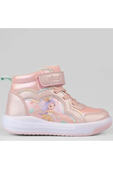 Vicco Klint 946.B25K.419 Anatomik Taban Işıklı Kız Çocuk Bot Pudra 24-28 - Resim 3