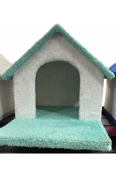 Petshop Tek Katlı Renk Seçenekli Kedi Köpek Kulübe Yatak 55x35x35 cm - 3