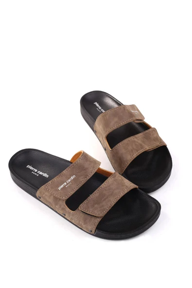 Pierre Cardin PC-7039 Büyük Numara Rahat Taban Erkek Terlik - Resim 5