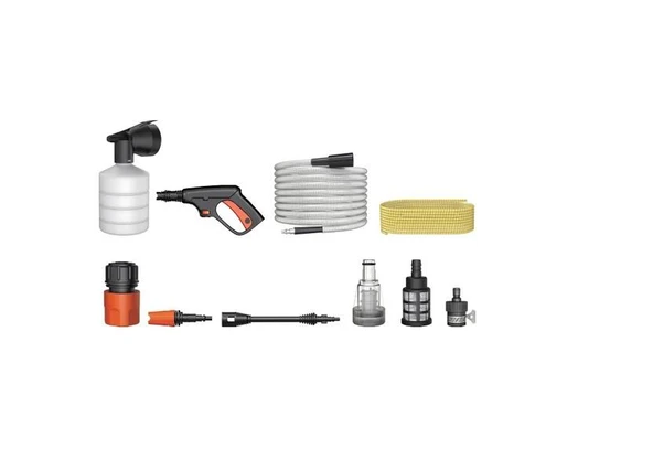 Extra Basınçlı Araç Yıkama Makinesi | 60 Bar 1100W Yüksek Basınçlı Yıkama | Köpük Taban - Resim 4