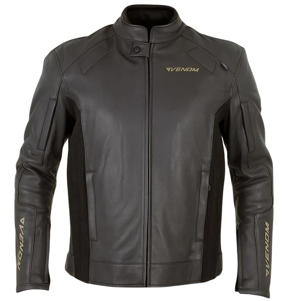 VENOM D2 RACING DERİ MONT SİYAH ürün görseli