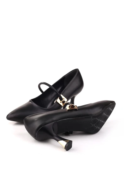 Papuç Sepeti 4771 Kadın 7,5 Cm Topuklu Rahat Ayakkabı - Resim 9