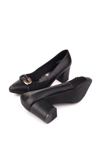 Papuç Sepeti 943-2 Kadın 6 Cm Kare Topuklu Rahat Ayakkabı - Resim 9