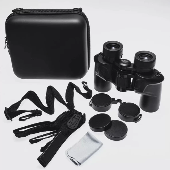 7x30 Profesyonel Su Geçirmez El Dürbünü 1000m/137m – Siyah ürün görseli 1