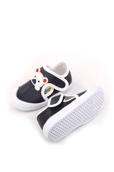 Papuç Sepeti - Arzn 4829 Erkek Bebek Ortopedik İlk Adım Ayakkabısı - Resim 6