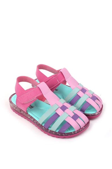 Papuç Sepeti Arzn 4833 Kız Çocuk Ortopedik Rahat Taban Sandalet ürün görseli 1