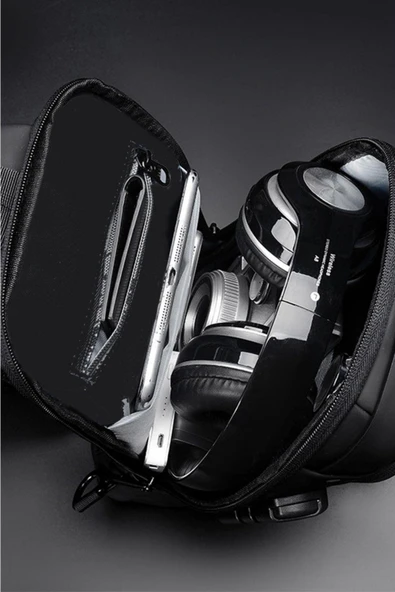 Papuç Sepeti 4926 Erkek Şifreli Şık Tasarım El , Body Bag & Sırt Çantası - Resim 7