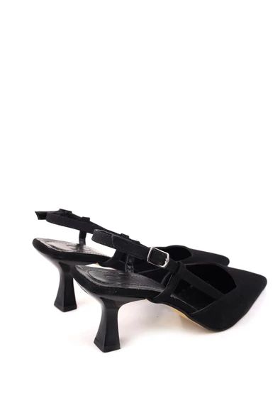 Papuç Sepeti NB-100 Kadın 7 Cm Topuklu Ayakkabı - Resim 7