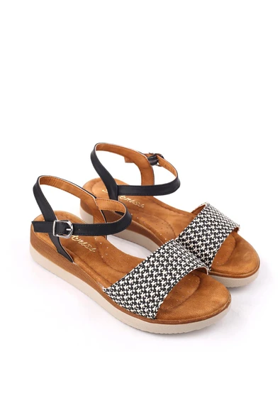 Papuç Sepeti 340 Kadın Günlük Anatomik Rahat Taban Sandalet - Resim 2