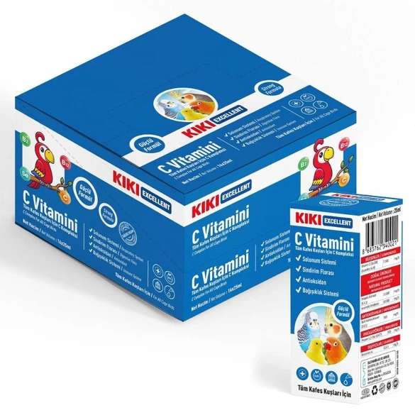 Kiki Excellent Kuş C Vitamini 25 ml ürün görseli