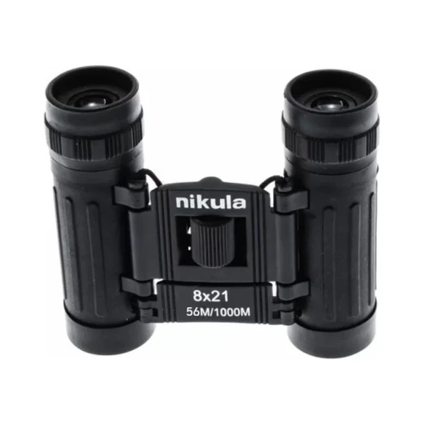 8x21  Dürbün Siyah  Av Dürbünü 56m/1000m Kauçuk Kaplama - Resim 4