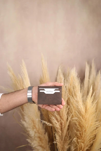 West Polo 50C Erkek Hakiki Deri Kartlık ürün görseli 1