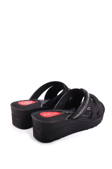 Papuç Sepeti 4869 Çapraz & Taşlı  Anatomik Taban Günlük Kadın Terlik - Resim 4