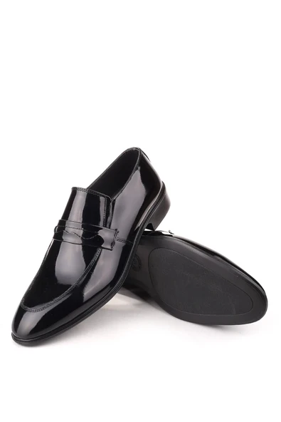 Papuç Sepeti 4564 Erkek Bağcıksız Klasik Rugan Ayakkabı - Resim 5