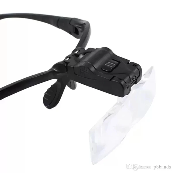 Işıklı Gözlük Büyüteç  5 Farklı Lens 9892b - 7