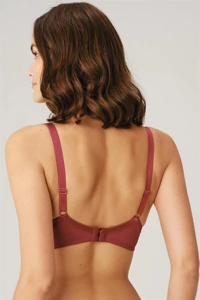 Amora Secret Balenli Desteksiz Dolgusuz Toparlayıcı Yumuşak Süngerli Günlük Klasik Küçültücü Sütyen - Resim 2