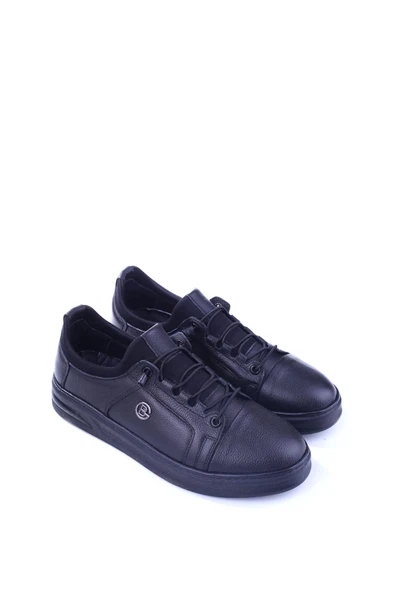 Papuç Sepeti 610 Hakiki Deri Streç Bağcıklı Günlük Erkek Ayakkabı ürün görseli 1