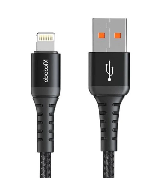 MCDODO CA-2261 USB-A TO Lightning Data-Şarj Kablosu 3A 1m - Siyah ürün görseli