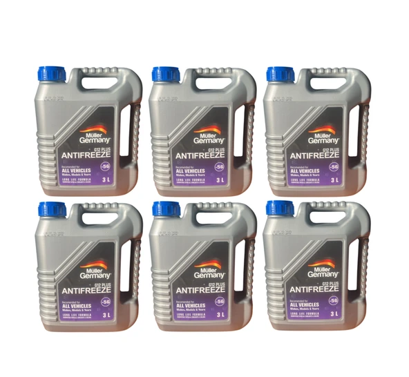 HSGL MüLer Germany G12 Mavi Antifriz 3x6 Litre (Toplam 18 Litre) Uzun Ömürlü Soğutma Sıvısı - Resim 4