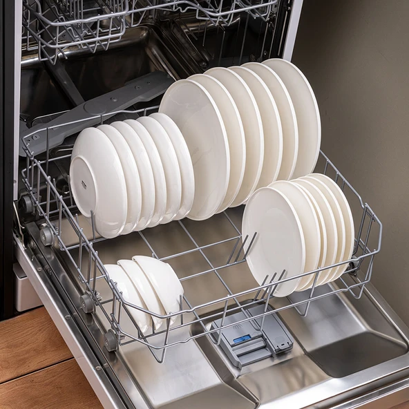 Emsan Alya Beyaz 53 Parça 12 Kişilik Yemek Takımı - Resim 10