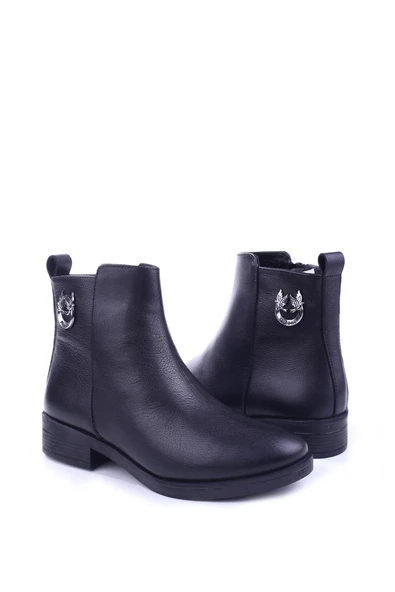 Castle Black 21895-1 Termo Taban Hakiki Deri Günlük Kadın Bot - Resim 3