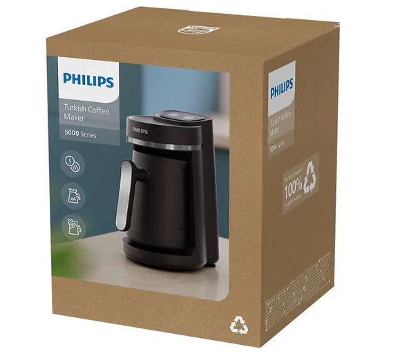 Philips Series 5000 HDA150/61 Inox Türk Kahve Makinesi(Philips Türkiye Garantili) - Resim 4