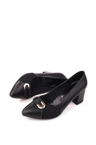 Papuç Sepeti 943-2 Kadın 6 Cm Kare Topuklu Rahat Ayakkabı - Resim 5