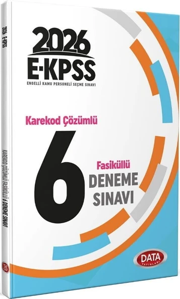 2026 EKPSS Tamamı Çözümlü 6 Deneme Data Yayınları ürün görseli 1